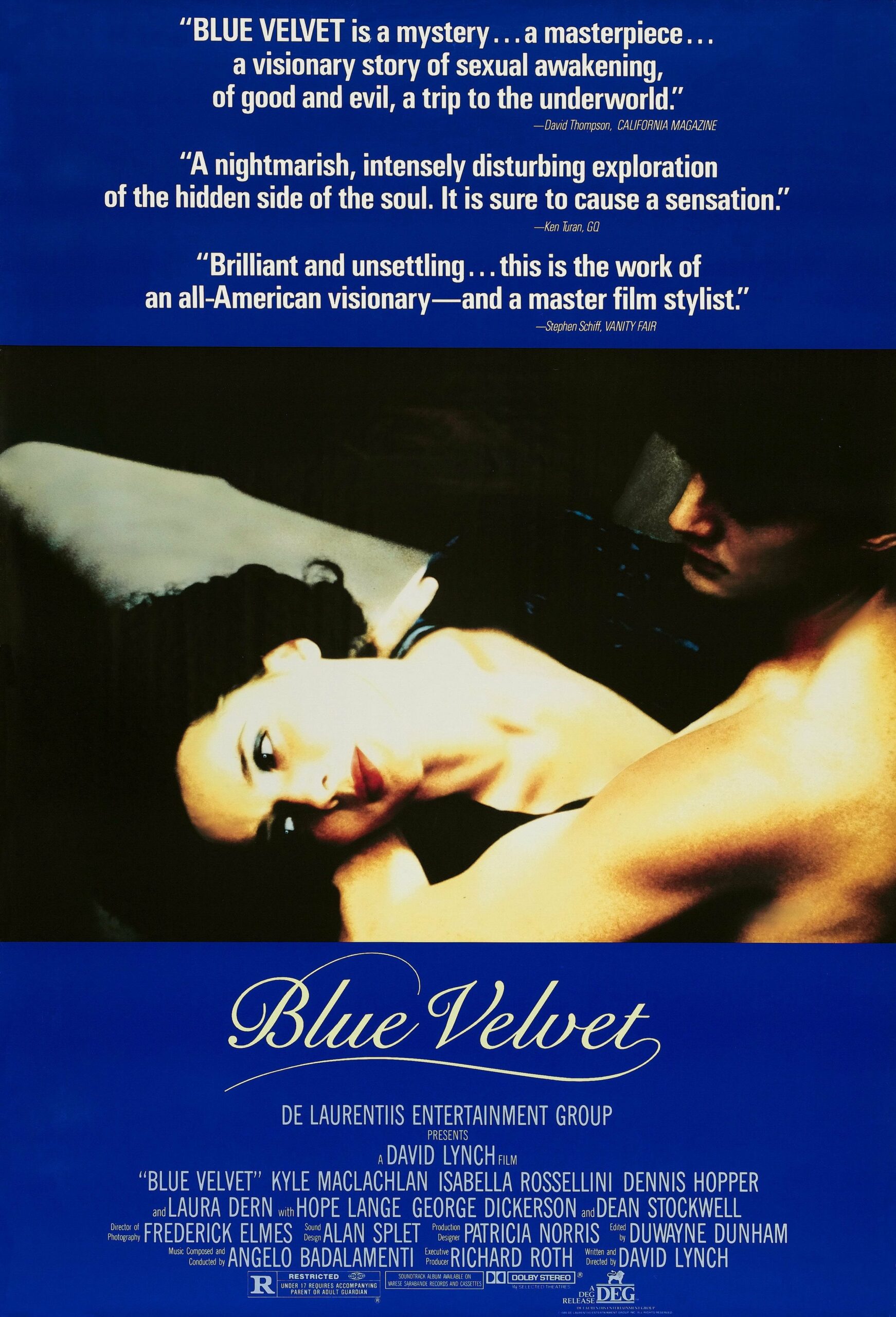 Bluer than velvet was the night